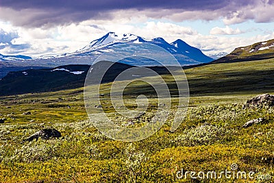 Scenery view in the Swedish north. Stock Photo