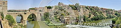 Panoramic view of Toledo historical city at south part of Spain Stock Photo