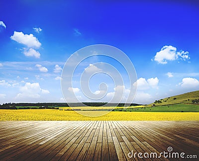 Scenery View Tranquil Nature Beautiful Farm Concept Stock Photo