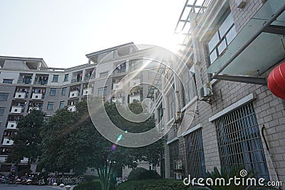 A scenery of Zhejiang University Stock Photo