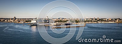 Scenes around Ogden Point cruise ship terminal in Victoria BC.Canada Editorial Stock Photo