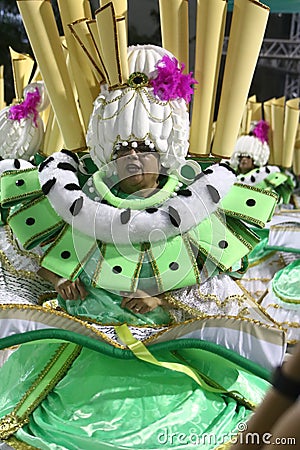 Scenes of Carnaval 2020 in Santos Editorial Stock Photo