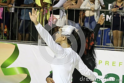 Scenes of Carnaval 2020 in Santos Editorial Stock Photo