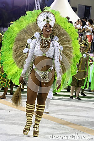 Scenes of Carnaval 2020 in Santos Editorial Stock Photo