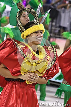 Scenes of Carnaval 2020 in Santos Editorial Stock Photo