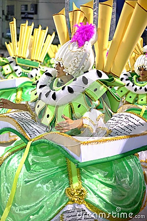 Scenes of Carnaval 2020 in Santos Editorial Stock Photo