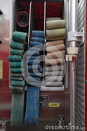 Scenes from a Midwestern US Fire House Stock Photo