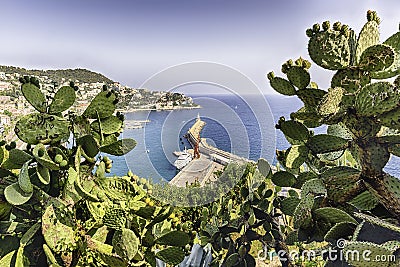 Aerial view of the Port of Nice, Cote d& x27;Azur, France Stock Photo