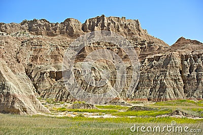 Scenic Badlands Landscape Stock Photo