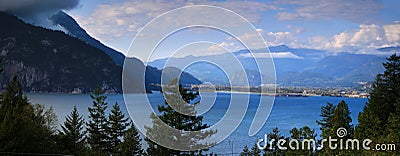 Scenic British Columbia landscape from high way 99 Stock Photo