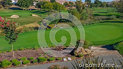 Scenic California Golf Course Stock Photo