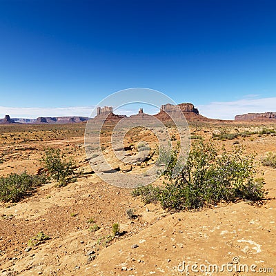 Scenic desert scene. Stock Photo