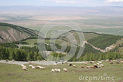 Scenic eastern Tianshan Stock Photo