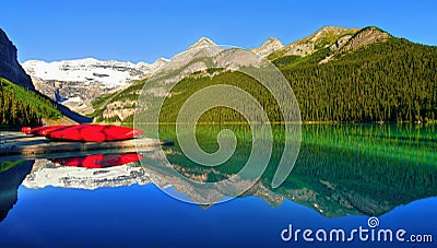 Scenic Lake Louise, Banff National Park, Canada Stock Photo