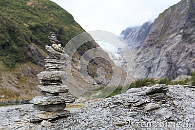 Scenic landscape at Franz Josef Glacier. Stock Photo