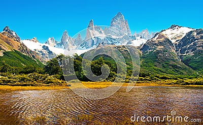 Scenic landscape in Patagonia, South America Stock Photo