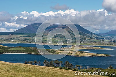 Scenic landscape on Valentia Iceland Stock Photo