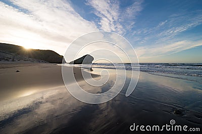 Scenic Monsul beach Stock Photo