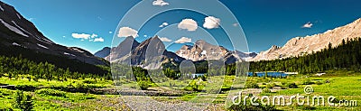 Scenic Mountain Views Kananaskis Country Alberta Canada Stock Photo