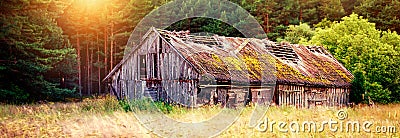 Scenic old barn Stock Photo