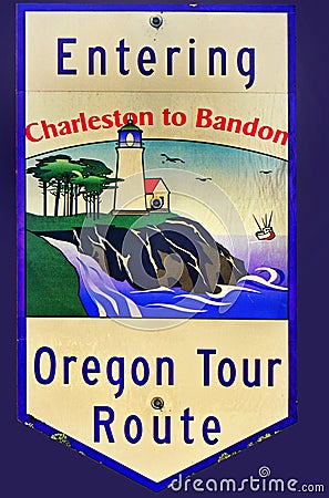 Scenic Oregon Tour Route Editorial Stock Photo