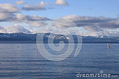 Scenic overlook Lake Tahoe from the shores Stock Photo