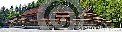 Panoramic View Ancient Kumano Hongu Taisha Grand Shrine in Wakayama, Japan Editorial Stock Photo