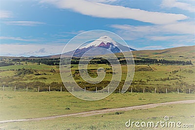 Scenic Picture of Cotopaxi Stock Photo