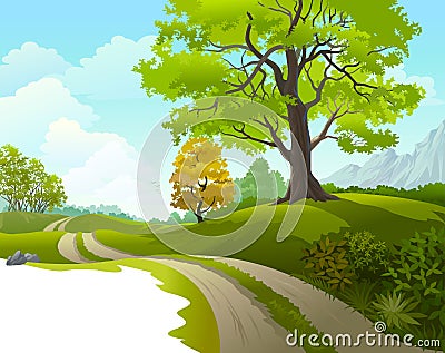 Scenic ride around beautiful countryside Stock Photo