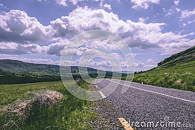 Scenic road views of Ring of Kerry in Ireland Stock Photo