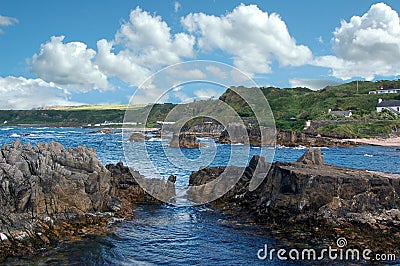 Scenic rocky Irish coast Stock Photo