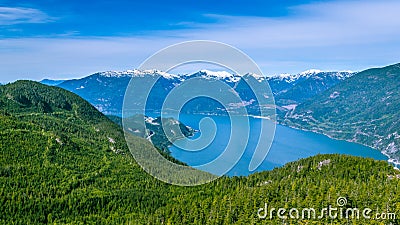 Scenic summer mountain hiking landscapes Canada Stock Photo