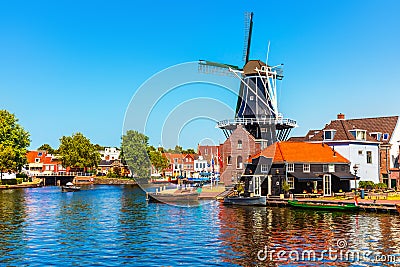 Old Town of Haarlem, Netherlands Stock Photo