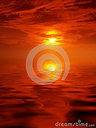 Scenic sunset Stock Photo