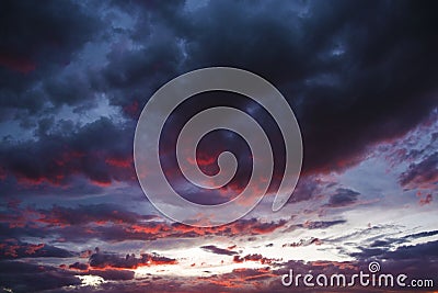 Scenic Sunset Sky Stock Photo