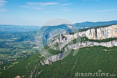 Scenic valley Combe Laval in the Vercors Stock Photo