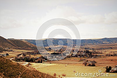 Scenic valley near Emmett, Idaho Stock Photo