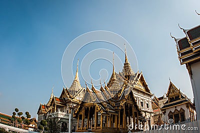 Scenic view of Bangkok temples, Thailand Stock Photo