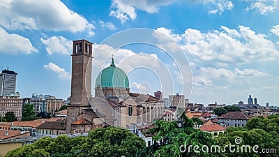 Padua - Scenic view on Basilica di Santa Maria del Carmine in Padua, Veneto, Italy, Europe Stock Photo