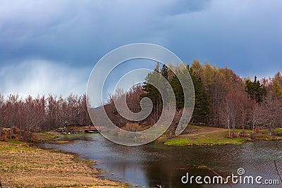 Calamone lake, Ventasso. Reggio Emilia. Italy Stock Photo