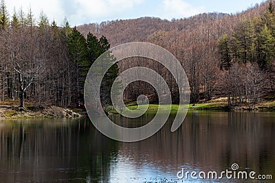 Calamone lake, Ventasso. Reggio Emilia. Italy Stock Photo