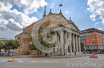 Scenic View of Duomo di Santa Maria delle Grazie, San Dona di Piave Editorial Stock Photo