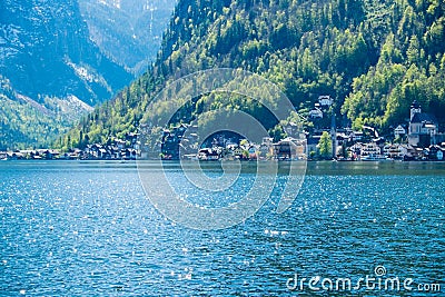 Scenic view of the famous Hallstatt mountains Stock Photo