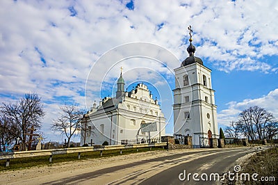 Scenic view of famous St. Elijah Church in Subotiv village near Chyhyryn, Cherkasy region, Ukraine Stock Photo