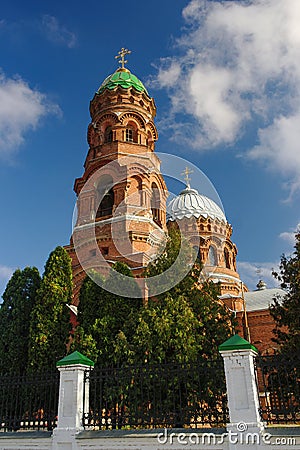 Scenic view of histirical Ascension Church in Trostyanets, Ukraine Stock Photo