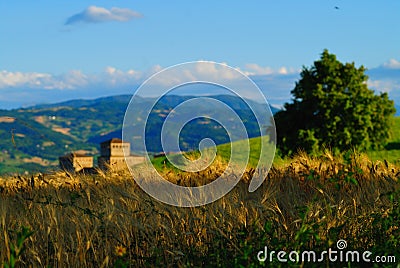 Scenic view in Italy Stock Photo