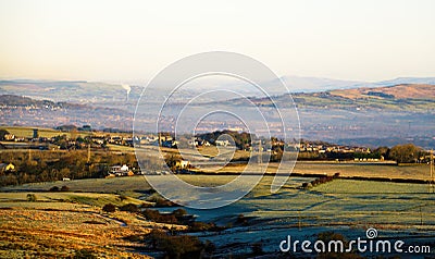 Scenic view of Lancashire. Stock Photo