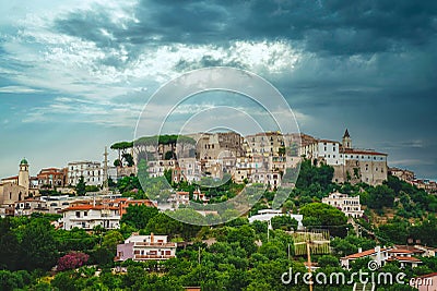 Scenic view of Minturno Stock Photo