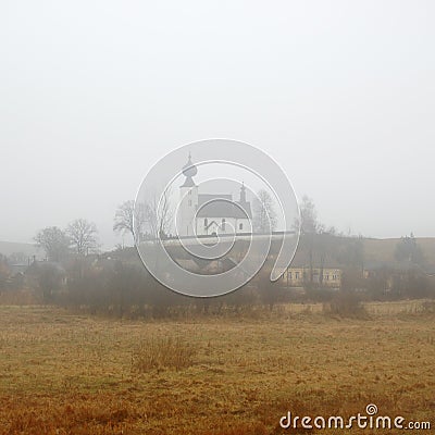 Scenic view of old stone european church in Zehra, Slovakia Stock Photo