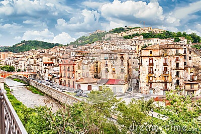 Scenic view of the Old Town in Cosenza, Italy Stock Photo